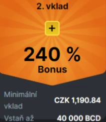 Bonus za druhý vklad