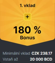 Bonus za první vklad