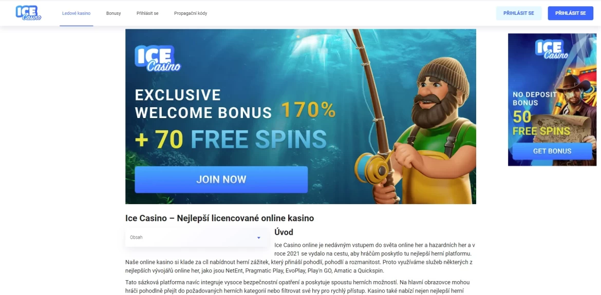 ice casino registrace