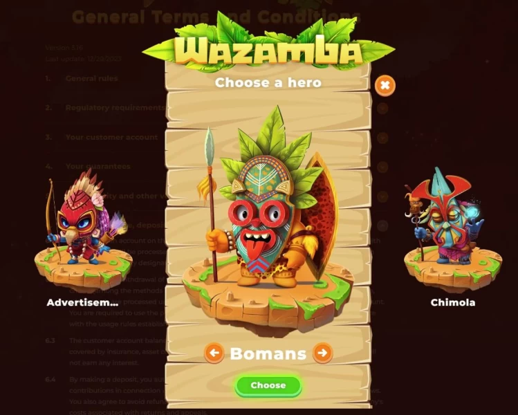 Wazamba casino