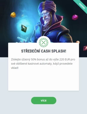 Středeční cash splash