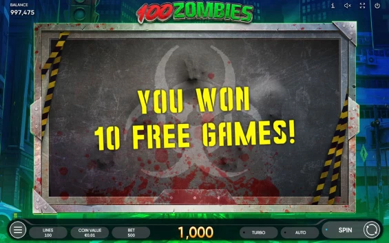 Hrát Automat 100 zombies Online Zdarma a Recenze Hry 396