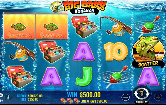 big bass bonanza slot win