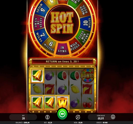 hot spin slot win