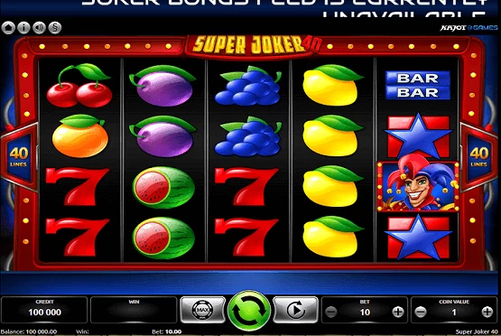 super joker 40 slot